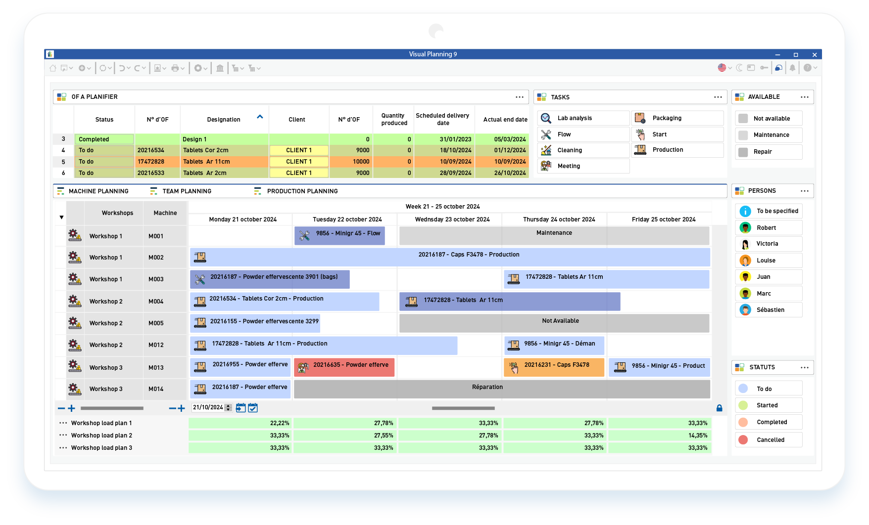 Manage your resource from one scheduling software with Visual Planning.